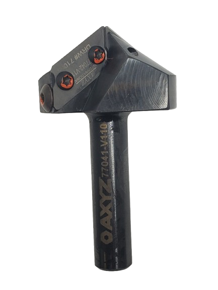 AXYZ - 77041 AXYZ Double insert V-Cutter 110 Deg Router Bit