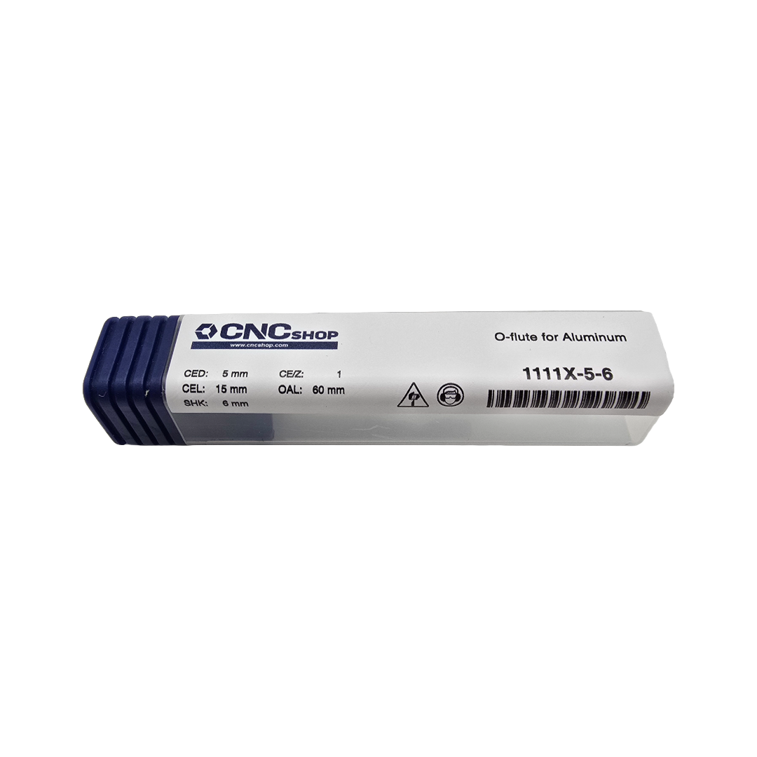 CNCShop - 1111X-5-6 O-Flute Up Spiral Router Bit - 5mm Cut Diameter