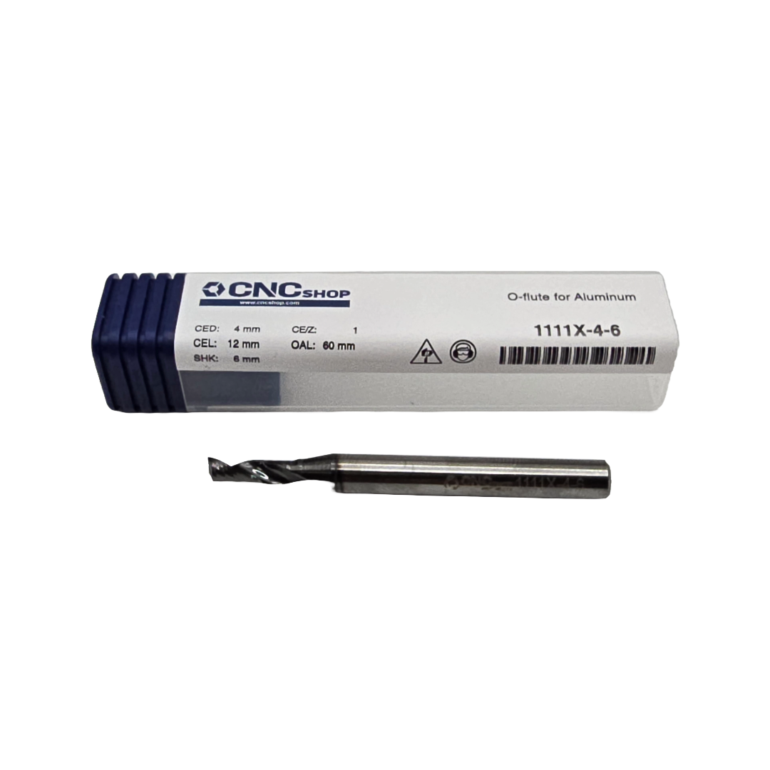 CNCShop - 1111X-4 O-Flute Up Spiral Router Bit - 4mm Cut Diameter