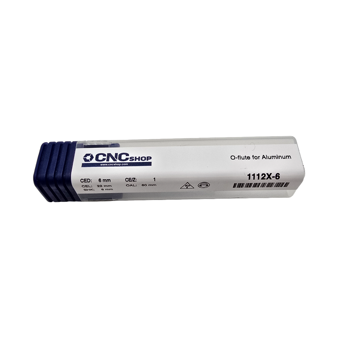 CNCShop - 1112X-6 O-Flute Up Spiral Router Bit - 6mm Cut Diameter