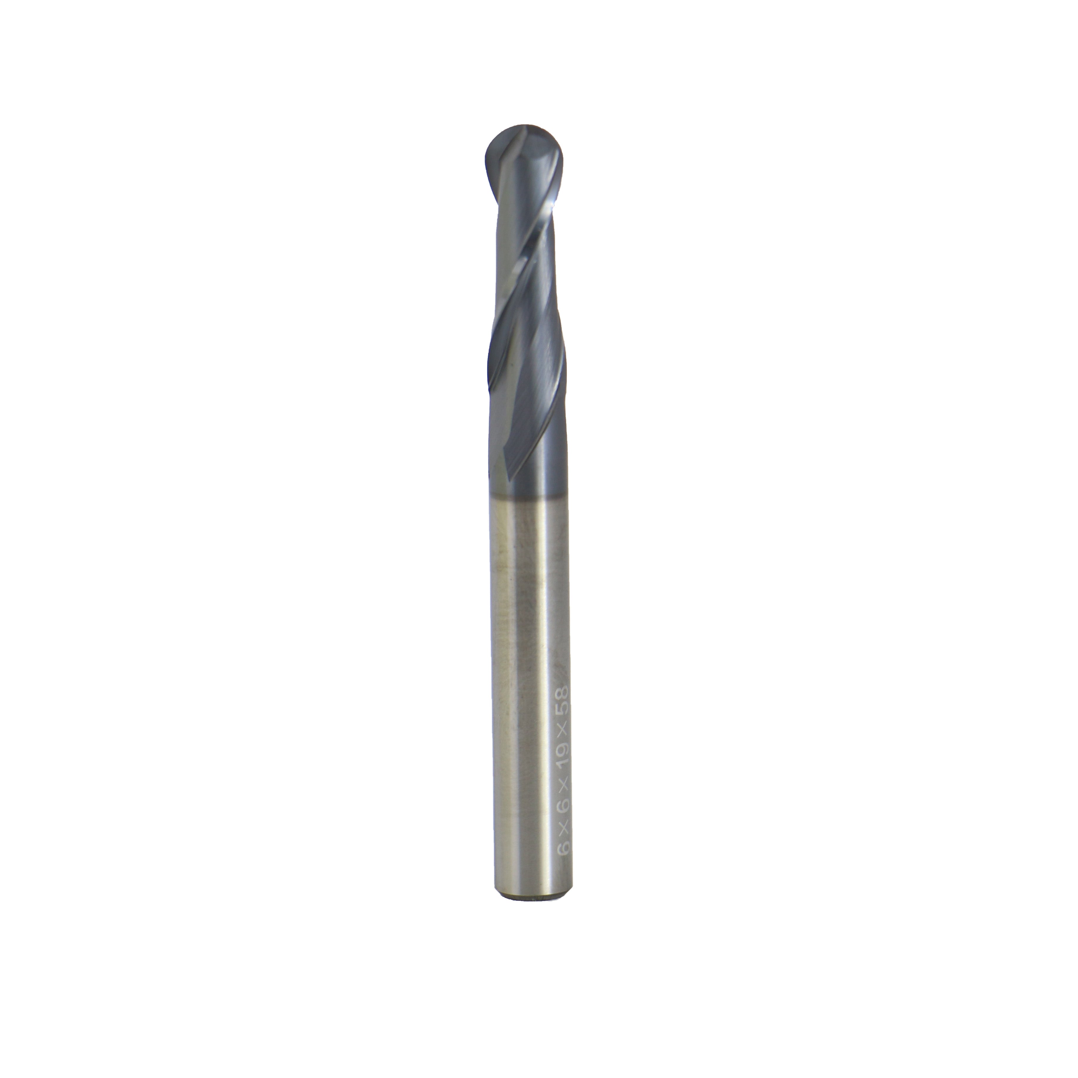 2181H-6 6mm dia, 6mm shk, 19mm cut, 2 Flutes