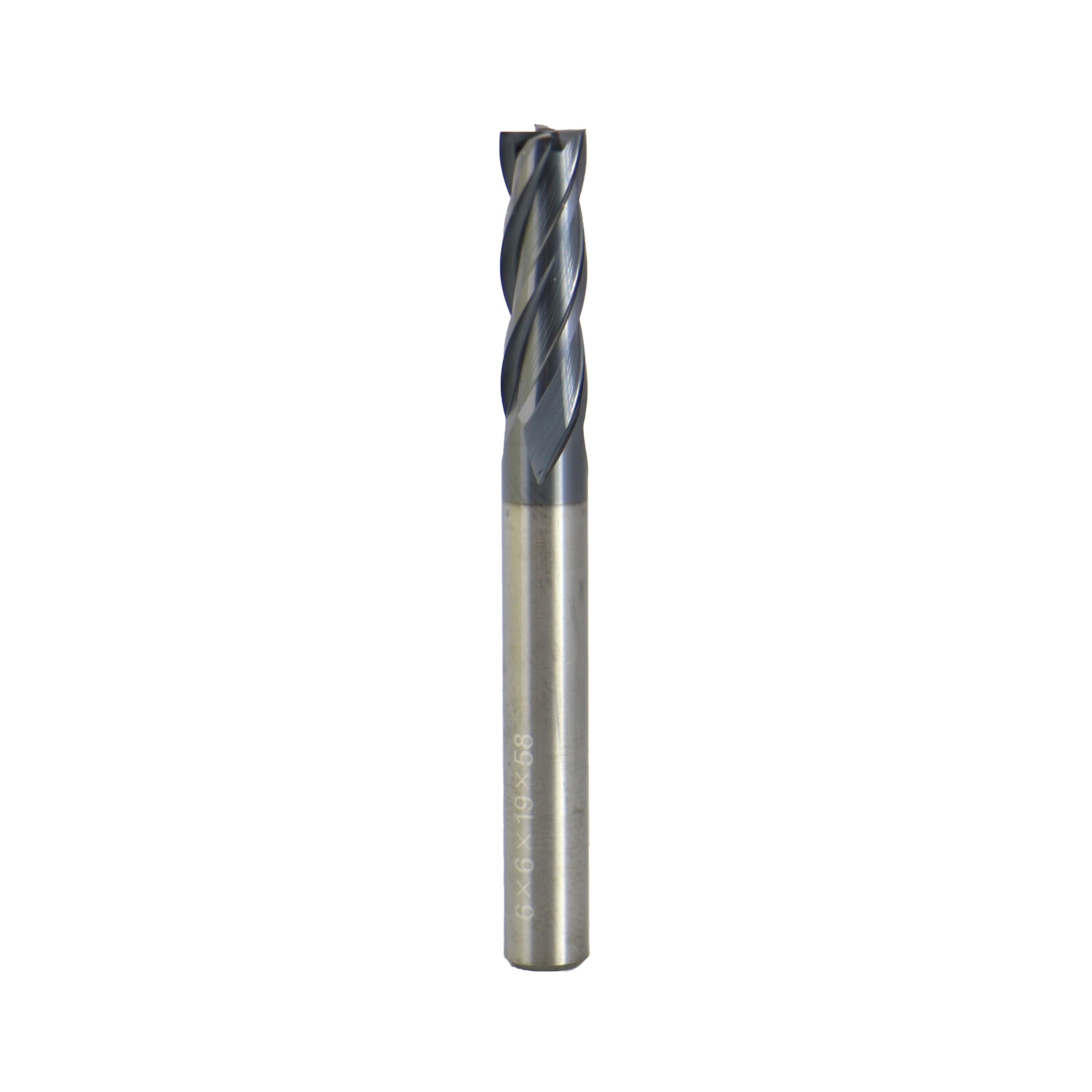 4131H-6 6mm dia, 6mm shk, 19mm cut, 4 Flutes