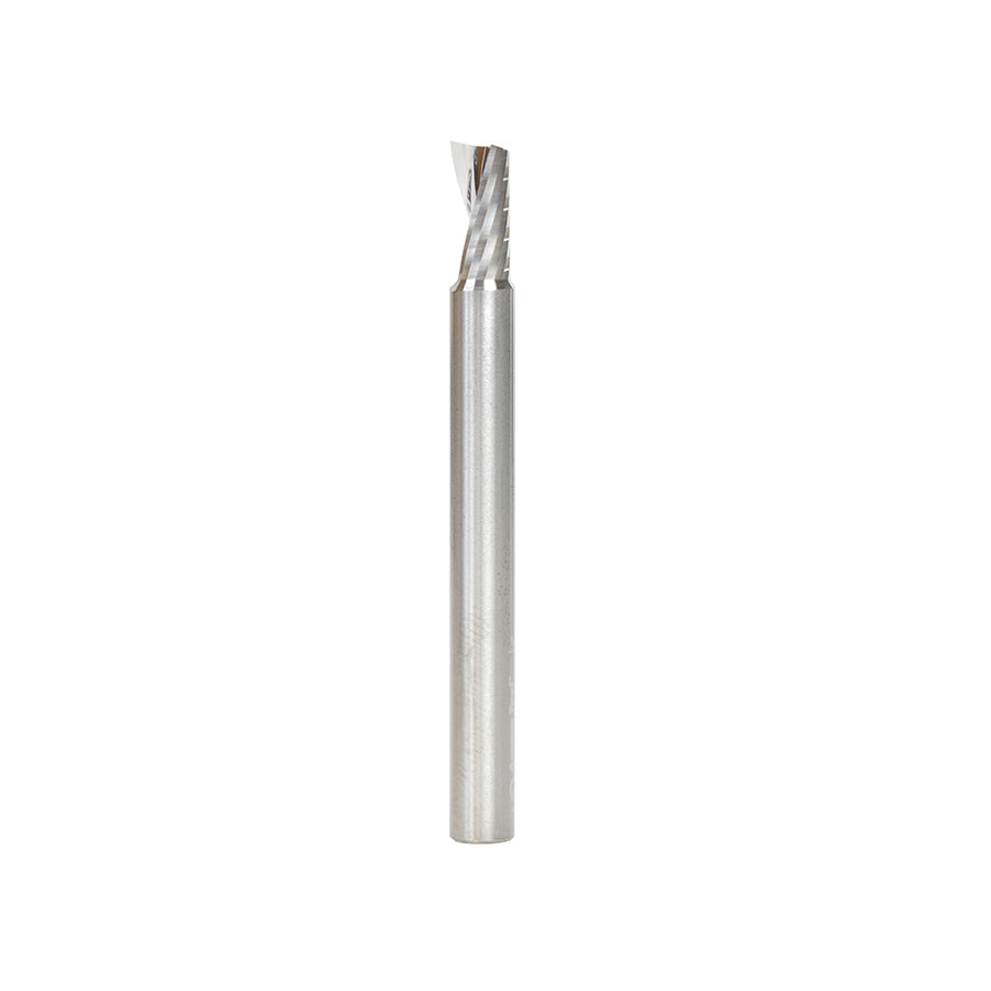 A57324: Amana 6mm dia 6mm shk, O Single Flute, 12mm cut, Plastic Cutting